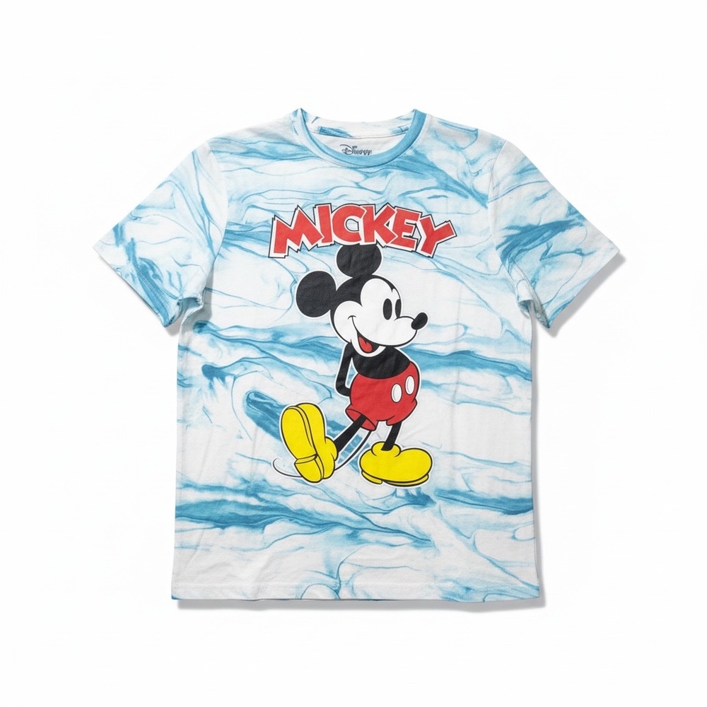 NWT Disney Boys Mickey Mouse Tie Dye Marbled Short Sleeve‎ Tee Shirt Disneyworld